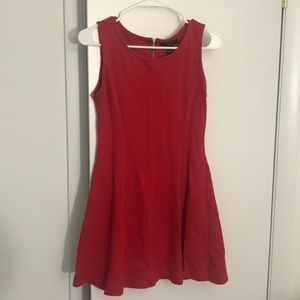 Little red flare dress